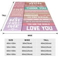 thumbnail image 6 of Throw Blankets Anniversary Birthday Gifts for Mom from Daughter Son, Women Blanket for Mother's Day, Soft Flannel Throw Blanket Gifts for Mama Birthday Christmas Valentines for Couch Bed Sofa 60x50In, 6 of 7