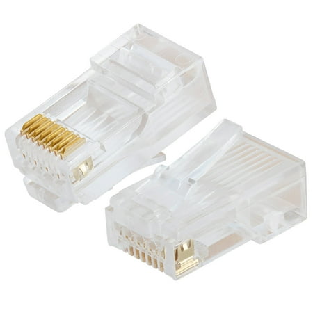 UPC: 0849160004592 | Platinum Tools 106167C RJ45 Cat5e High Performance Round 3-Prong 25/Clamshell