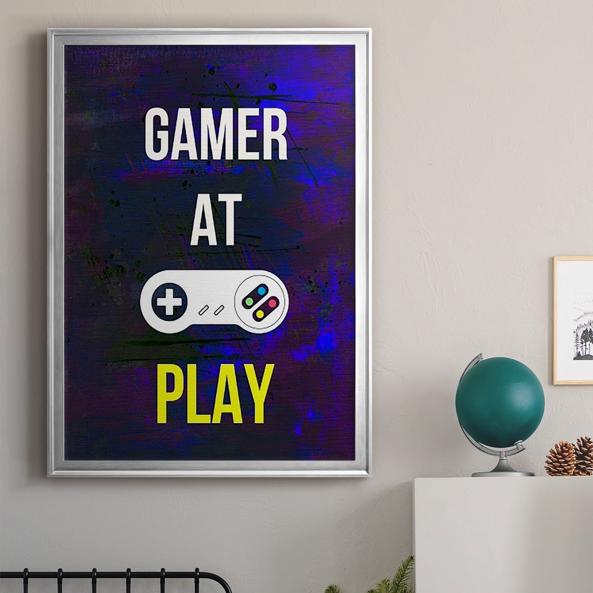 Gamer at Play VI Premium Framed Print, in Gold, Black, or Silver - Ready to Hang