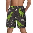thumbnail image 4 of Balery Dinosaur Skeleton Mens Swim Trunks Swim Shorts for Men Quick Dry Inseam Beach Shorts with Compression Liner Pocket-X-Large, 4 of 9