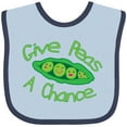 thumbnail image 3 of Inktastic Give Peas a Chance. Boys or Girls Baby Bib, 3 of 4