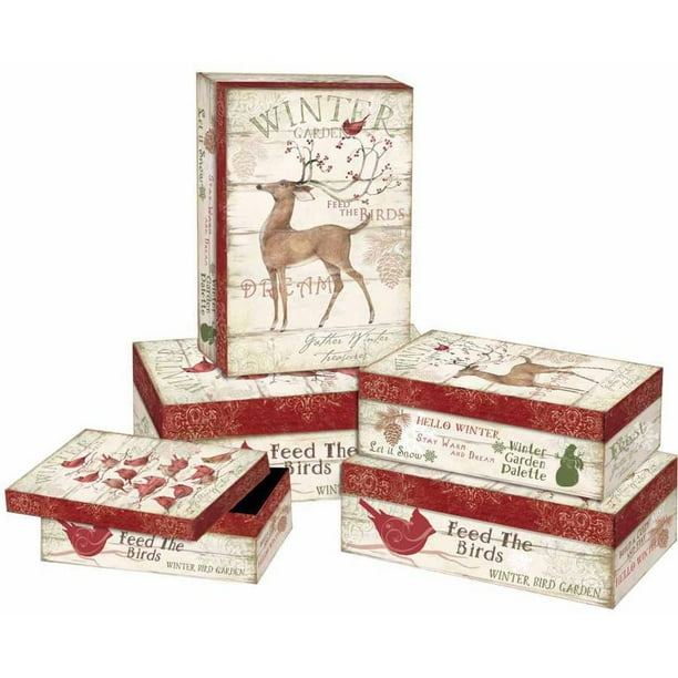 LANG Winter Pallet Bob's Boxes, 5 Stack