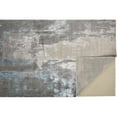 thumbnail image 4 of HomeRoots 513037 7 x 10 ft. Gray Ivory & Blue Abstract Stain Resistant Rectangle Area Rug, 4 of 5