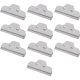 thumbnail image 1 of Paquete de 10 Clips para alimentos - Clips para bolsas grandes Almacenamiento de alimentos con asa hermética para mochilas, bolsas de refrigerios y bolsas de comestibles - Gris 10 cm JAMW Sencillez, 1 of 5