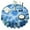 Blue Burst Pattern, variant on Colorful Tie Dye Petal Mandala Pattern Round Tablecloth 60"x60",Wrinkle Wipeable Table Cloth for Kitchen Dining Room Picnic Patio Party
