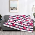 thumbnail image 5 of KLL Flamingos Print Fleece Throw Blanket, Horizontal Fleece Bedding Cute Soft Blankets Comfy Fleece Flannel Plush Home Decor for Couch & Bed -40"x30", 5 of 9
