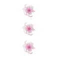 thumbnail image 1 of pitrice 1/2/3/5 Maille Fascinator Femmes Coiffe Prom Maquillage Nuptiale Scène Réglable Performance Photo Coiffe Fille Bande de Cheveux Rose 3PCS, 1 of 6
