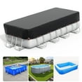 thumbnail image 3 of Agricasst Rectangular Pool Cover, 7X10FT Covers for Above Ground Pool Cover, 420D Inflatable Pool Cover Protector with Steel Rope for UV Resistant, Waterproof, Snowproof Windproof, Winter Pool Cover, 3 of 12