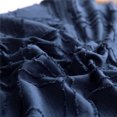 thumbnail image 3 of Luxury 100% Cotton Clipping Diamond 4Pcs Bedding Set - Navy, 3 of 6
