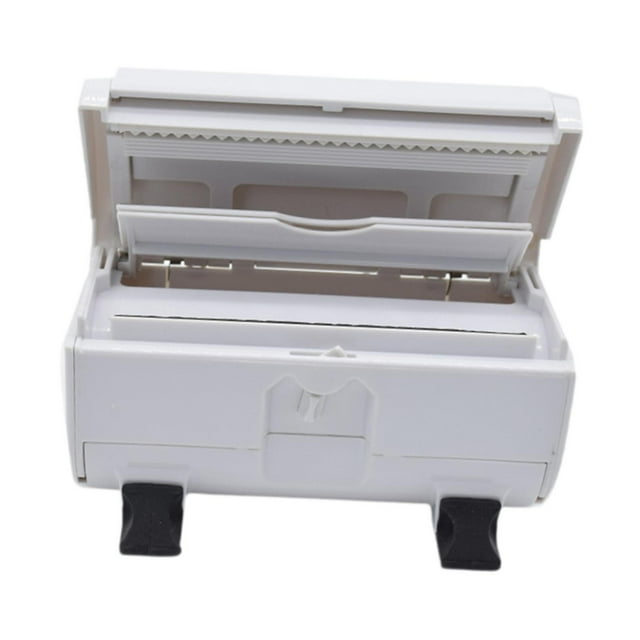 jifeng Hair Foil Dispenser with Cutter for High Gloss Aluminum Foil 6.7x3.9x3.9inch White