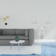thumbnail image 2 of Juego de estatuas de hojas, escultura decorativa, cabeza de ciervo, adorno de pared de resina y hierro, ideal para sala de estar, dormitorio, oficina, 2 of 8