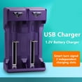 thumbnail image 3 of Fast Charging Adapter USB Battery Charger Compatible for 2A/3A Rechargeable Batteries Featuring LED Indicators, 3 of 8