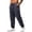 Navy, variant on Men's Casual Loose Cuffed Pants