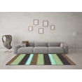 thumbnail image 3 of Ahgly Company Indoor Rectangle Abstract Light Blue Modern Area Rugs, 4' x 6', 3 of 4