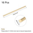 thumbnail image 2 of Unique Bargains 4mm Diameter 100mm Length Brass Solid Round Rod for DIY Craft 16pack, 2 of 4