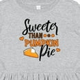 thumbnail image 4 of Inktastic Thanksgiving Sweeter Than Pumpkin Pie Girls Toddler Dress, 4 of 5