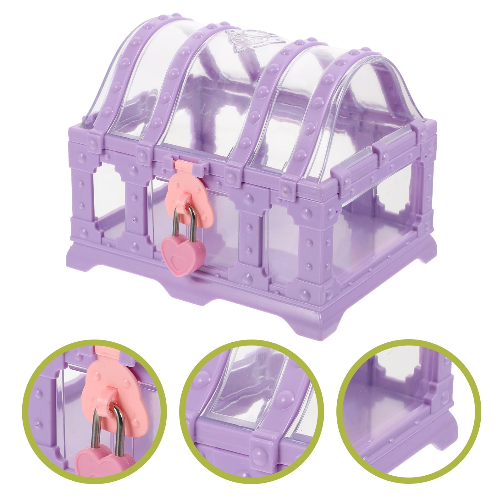 ZHAOYIQ Pirate Treasure Chest Toy with Lock for Jewelry