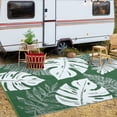 thumbnail image 6 of COZONY 9x12 Outdoor Rug, Reversible Waterproof Plastic Straw Patio Rug with Palm Leaf Pattern, Indoor Outdoor RV Mat for Patio Deck Balcony Camping, 6 of 9
