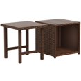 thumbnail image 1 of Wynston Ensemble de Table Cube et Carré en Osier/rotin 2 Pcs, 1 of 10