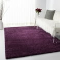 thumbnail image 2 of SAFAVIEH August Carlene Solid Plush Shag Area Rug, Purple, 3' x 3' Square, 2 of 8