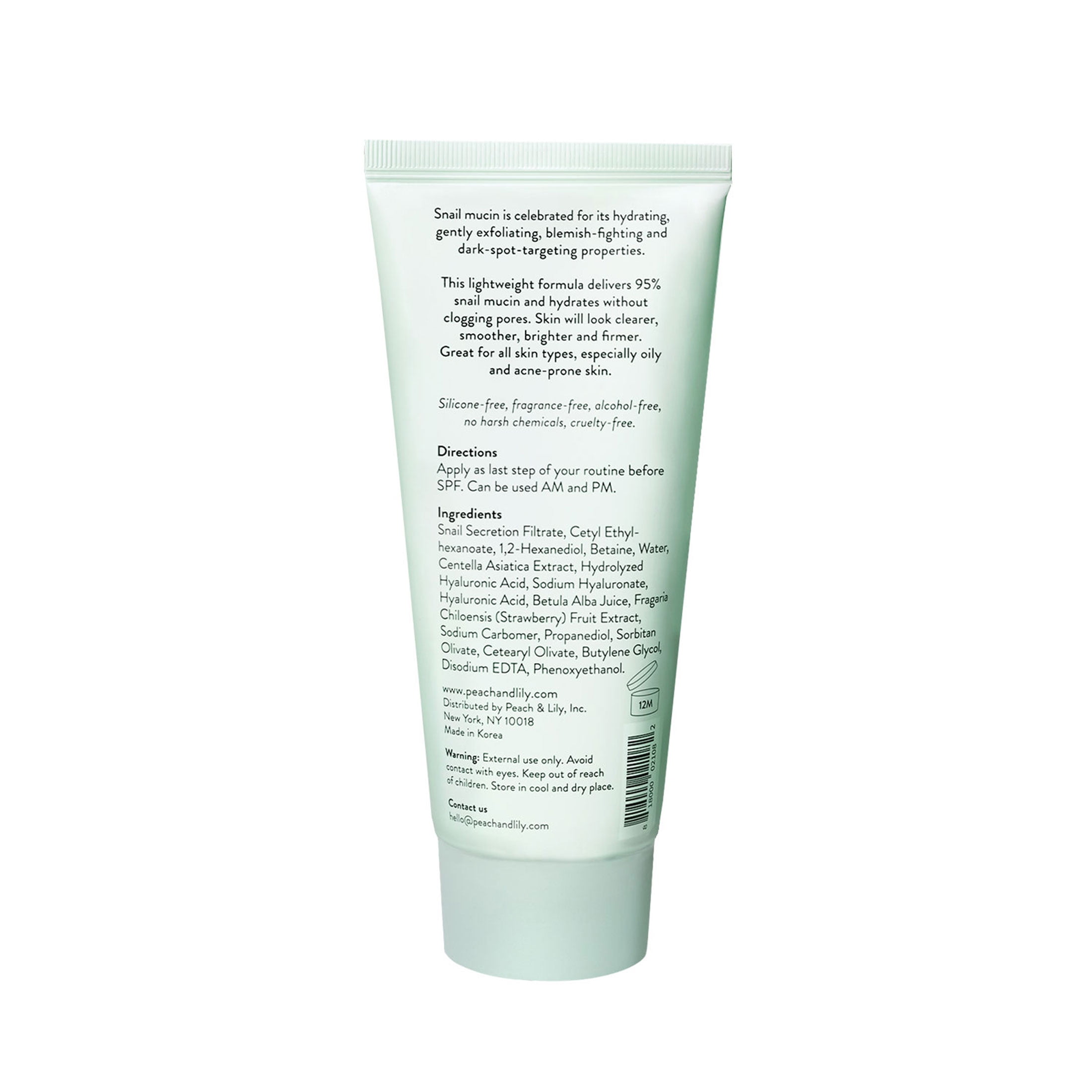 Peach Slices Snail Rescue All-in-One Oil Free Facial Moisturizer, 2.82 oz