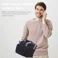 thumbnail image 4 of BEADCEST 1Ud Bolsa Picnic Con Aislamiento Térmico Interior Peva Y Exterior Resistente Color Negro, 4 of 6