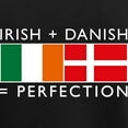 thumbnail image 3 of CafePress - Irish Danish Heritage Flags Women's Dark Pajamas - Women's Short Sleeve Print T-Shirt and Pants Dark Cotton Pajama Set, 3 of 7