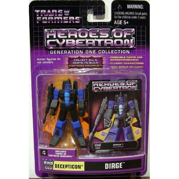 Transformers Heroes of Cybertron Generation One Collection Decepticon Dirge
