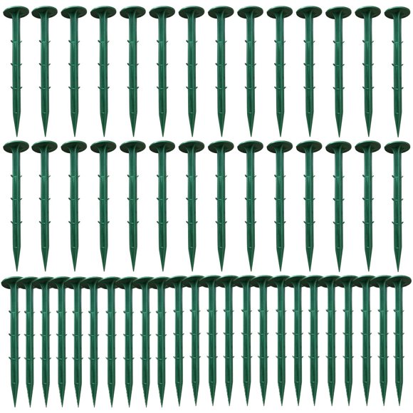 Estacas para jardín TorSor, paquete de 50, plástico, 16 cm, verdes