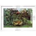 thumbnail image 5 of Art.com The Hungry Lion Art Print by Henri Rousseau, White Frame Wall Art, 23" x 17", 5 of 5