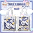 thumbnail image 4 of Sanrio-Bolso escolar Cinnamoroll, bolsa de lona portátil de gran capacidad, con estampado de doble cara, para ir al colegio, Simple, nuevo regalo, 4 of 4