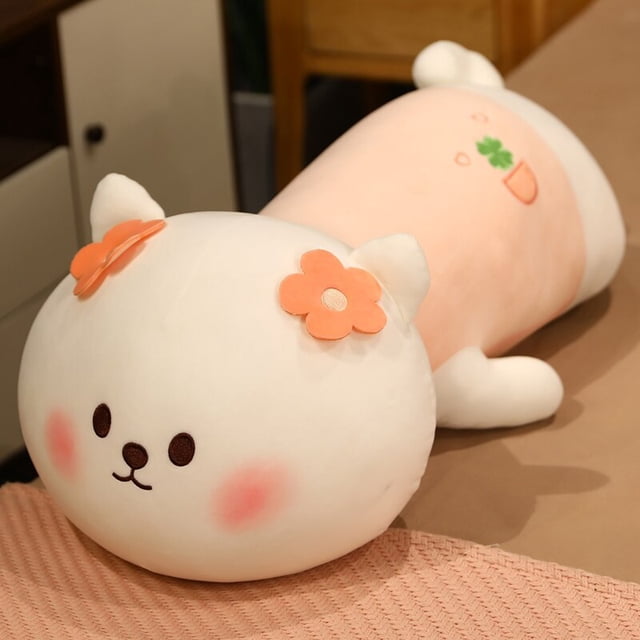 50/70/90CM Husky gigante Shiba Inu perro de peluche de juguete Kawaii gato tumbado almohada grande Animal suave muñeca para niños regalo de Navidad zhangyuxiang LED