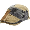 thumbnail image 7 of CoCopeaunts Newsboy Cap Beret Hats for Men Spring Autumn Winter Windproof Street Beret Hat Retro England Hat Peaked Painter Caps, 7 of 7