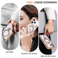 thumbnail image 6 of for iPhone 17 Pro Max Case with Stand, Built-In 360° Rotation Ring Kickstand, Compatible with MagSafe, Luxury Ultra Slim Drop Protective Lightweight Non-Slip Bumper Frame Phone Cover, Brown, 6 of 8