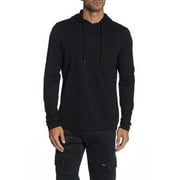 Michael Kors BLACK Cotton Hoodie Casual Shirt, US X-Large