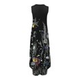thumbnail image 5 of SMihono Robe Maxi Bohème d'Été pour Femmes Grande Taille Robe Longue Imprimée Sans Manches Col Rond Robe de Plage Robe d'Été, 5 of 5