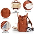 thumbnail image 3 of Mochila para pañales HAHASOLE, de piel, impermeable, 25 L, 3 of 6