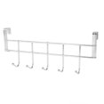 thumbnail image 1 of 5 Hooks Door Back Kitchen Cabinet Draw Door Hanger Clothes Towel Spoons Rack, 1 of 9