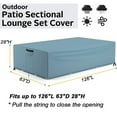 thumbnail image 2 of Outdoor Furniture Covers 500D Oxford Waterproof Patio Covers 110"x84"x28", 2 of 5
