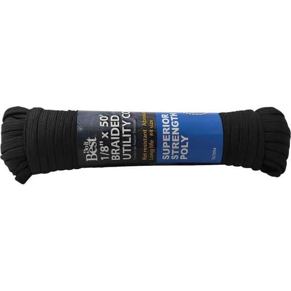 1/8X50' BLK UTILITY CORD