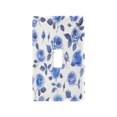 thumbnail image 2 of Switch Panel Switch Decoration 2.76x4.53x0.28 Inches Duplex Outlets Switch Plate Wall Plates Living Room Kitchen Bedroom Study Switches Blue Rose Seamless, 2 of 8