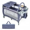 Portable Foldable Baby Playard Playpen Nursery Center with Changing Station