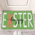thumbnail image 2 of Happy Easter Door Mat - Bunny Rabbits Decor Mat - Non-Slip, 30 X 17 Inch - Ideal for Indoor Outdoor Entrance, Perfect for Easter Spring Décor, 2 of 6