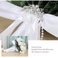 thumbnail image 2 of MMTX White Artificial Flower Bouquets for Wedding Decoration, 2 of 8