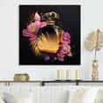 thumbnail image 2 of Designart Chic Black And Gold Perfume Bottle V Canvas Wall Art, 2 of 5
