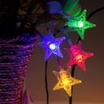 thumbnail image 5 of Star String Lights Battery Operated Waterproof 40 LED 20 FT Star Fairy String Lights with Remote Control for Home, Party, Christmas, Wedding, Garden Decoration, Multicolor, 5 of 14