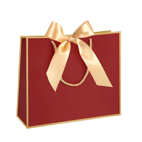 Specollect 10 Pcs Gift Bags, Cloth Material, Versatile for All Occasions, Sophisticated Gold Design, Reusable Party Favor Bags