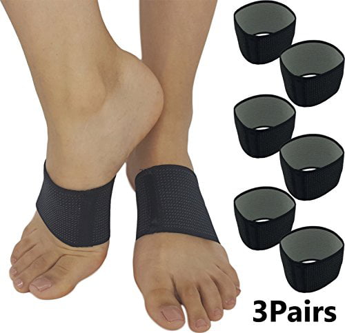 1-Pair Excellent for High Arches One Size Fits All. Flat Feet Black Heel Spurs or Foot Pain & Care Arch Compression Support Sleeves for Plantar Fasciitis