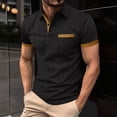 thumbnail image 1 of pstuiky camisetas de hombre, Camisa informal de verano para hombre con bolsillo en el pecho, cuello con botones y manga corta a juego. camisas casuales para hombre m, 1 of 7