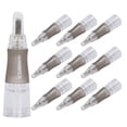 thumbnail image 4 of 10 agujas desechables para tatuaje de cejas, microblading, maquillaje semipermanente (U11(1)), 4 of 14